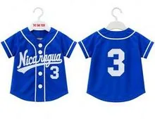 Nicaragua Baby Baseball Shirt – Blue #3