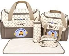 Baby Diaper Bag Set – Brown