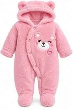 Baby Heavy Romper – Bear Pink