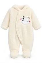 Baby Heavy Romper – Bear Cream