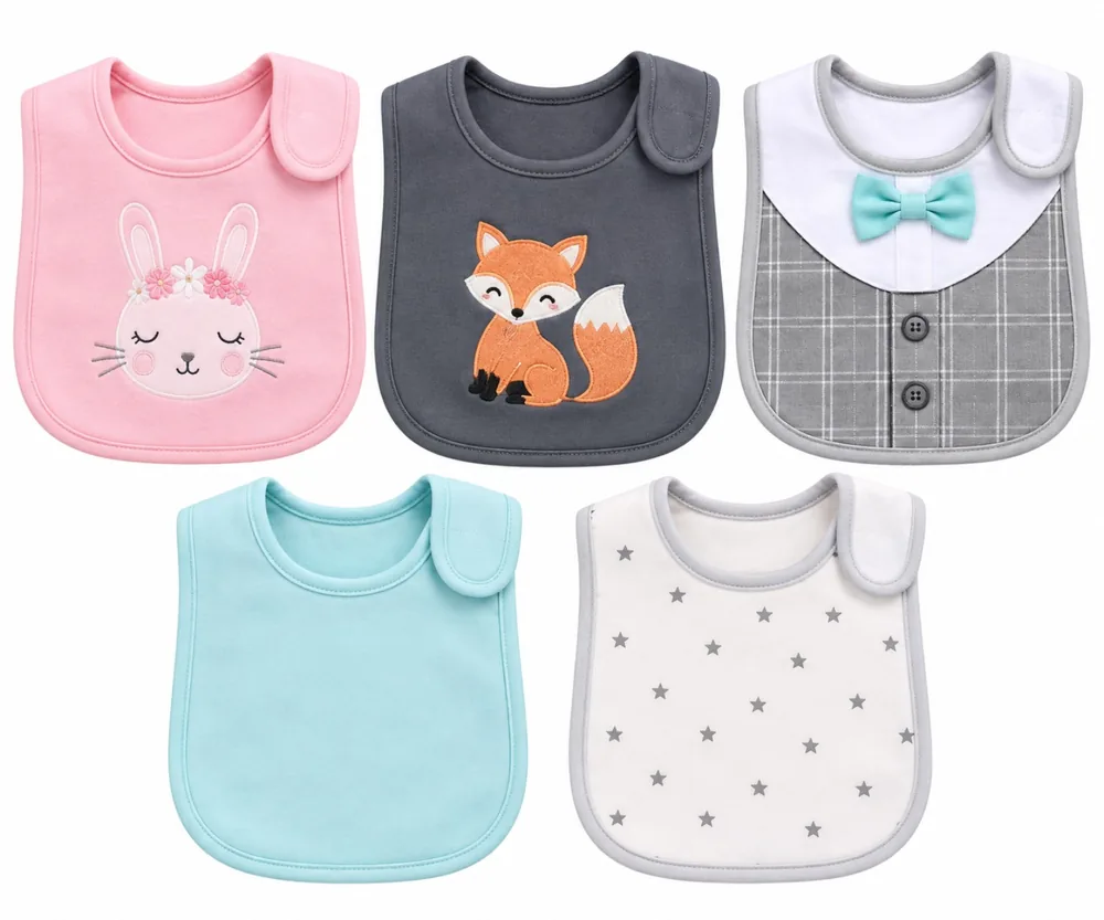 New born Baby Bibs 5pcs