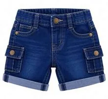 Baby Boy Dark Blue Short Jeans