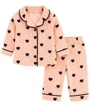 Kids Pajamas – Peach Hearts