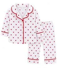 Kids Pajamas – Red Hearts