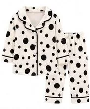 Kids Pajamas – Black Dots