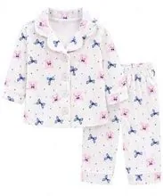 Kids Pajamas – Pink & Blue Bows
