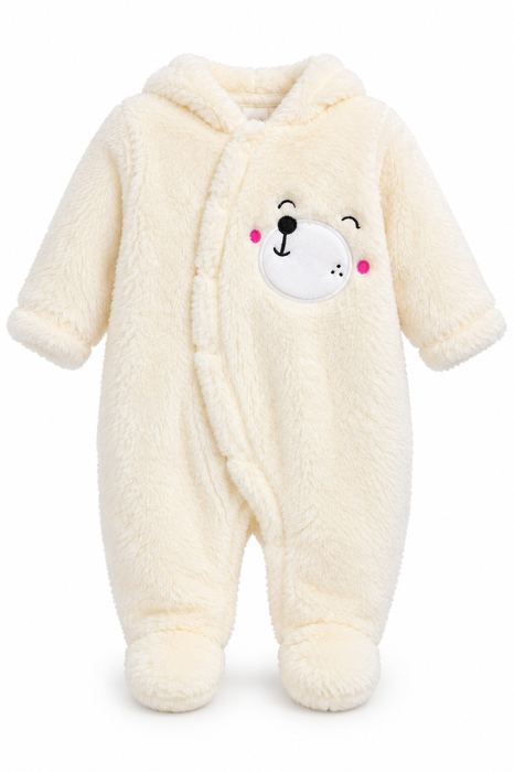 Baby Heavy Romper – Bear Cream