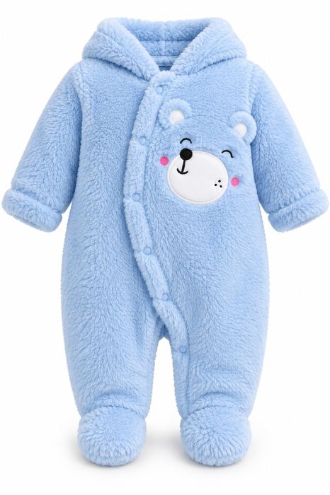 Baby Heavy Romper – Bear Blue