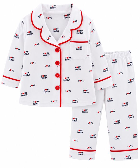 Kids Pajamas – I Love My Family
